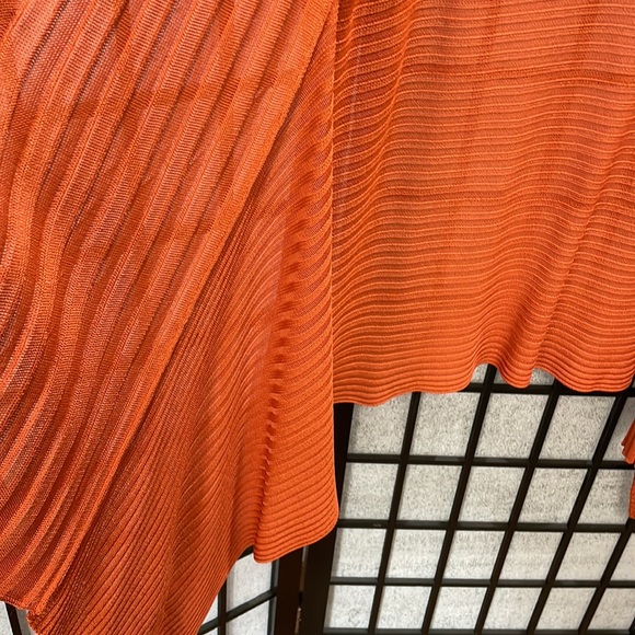 Vintage Red Coral, Open Sweater Deep Orange, Sz Large? - Picture 6 of 8